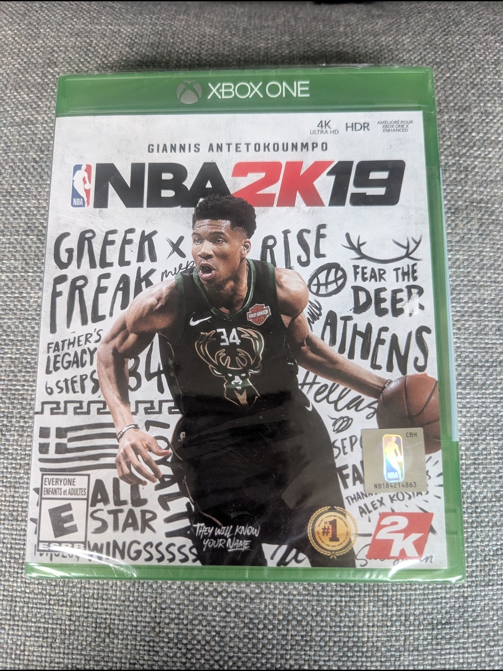 Microsoft Xbox One NBA2K19 Game Cover - SEALED